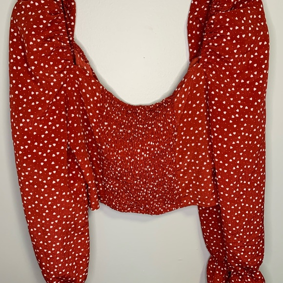 Heart print long sleeve top #137 - Picture 6 of 8
